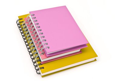 telli defter kitap veya Not defteri yığını