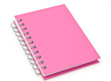 telli defter kitap ya da pembe notebook yığını