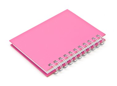 telli defter kitap ya da pembe notebook yığını