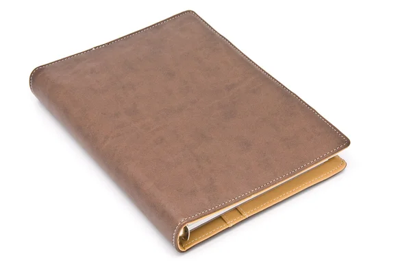 Brown notebook — Stock Photo, Image