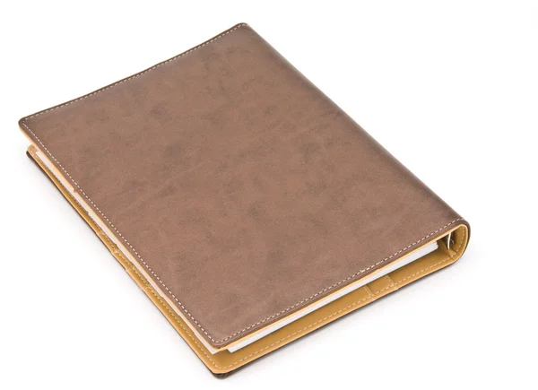 棕色笔记本 — 图库照片