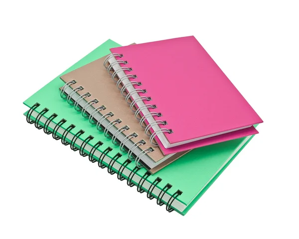 Stack of ring binder book or notebook — Stock Photo, Image