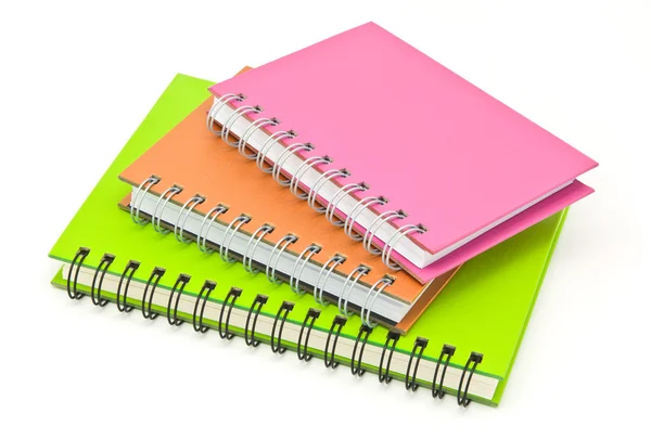 Stack of ring binder book or notebook — Stock Photo, Image