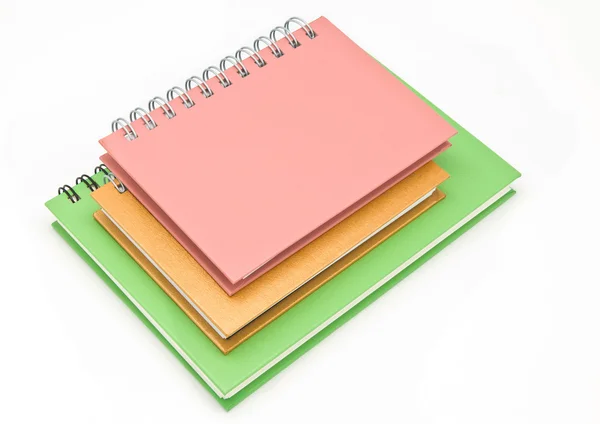 Stack of ring binder book or notebook — Stock Photo, Image