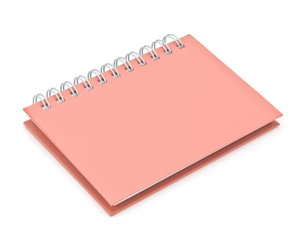 Pila de libro aglutinante de anillo o cuaderno rosa —  Fotos de Stock