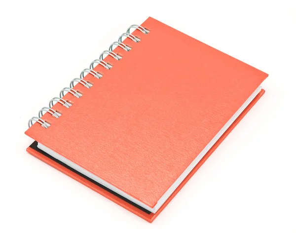 Stack of ring binder book or brown notebook — Stock Photo, Image