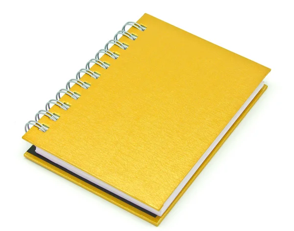 Stack of ring binder book or brown notebook — Stock Photo, Image