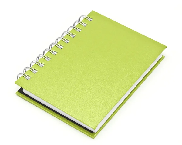 Stapel van ringbanden boek of bruin notebook — Stockfoto