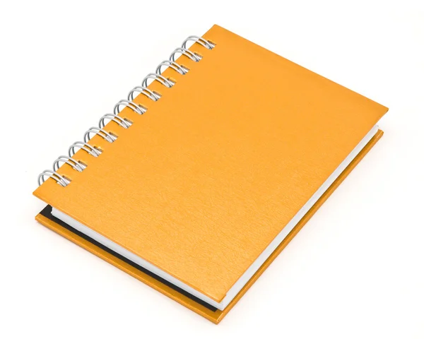 Stack of ring binder book or brown notebook — Stock Photo, Image