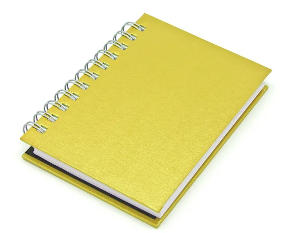 Stack of ring binder book or brown notebook — Stock Photo, Image