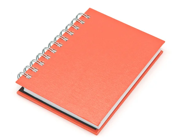 Stack of ring binder book or brown notebook — Stock Photo, Image