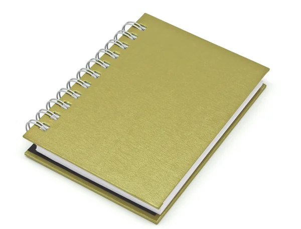 Stack of ring binder book or brown notebook — Stock Photo, Image