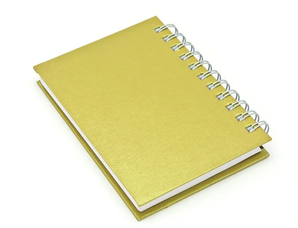 Pila di libro raccoglitore anello o quaderno marrone — Foto Stock