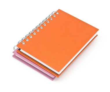yığın telli defter kitap veya kahverengi defter