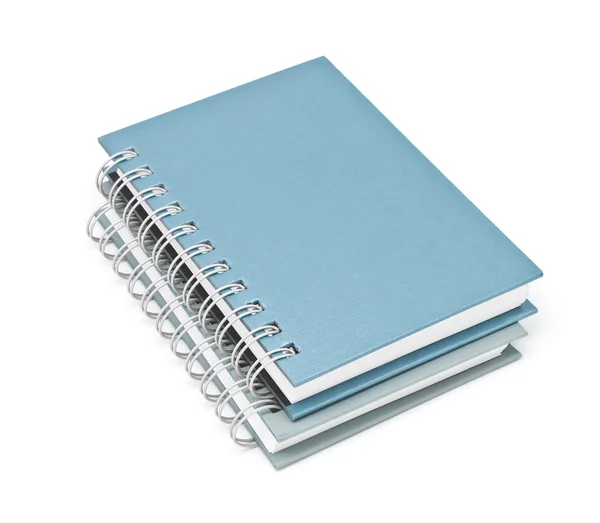 Halom könyv gyűrűs iratgyűjtő vagy barna notebook — Stock Fotó