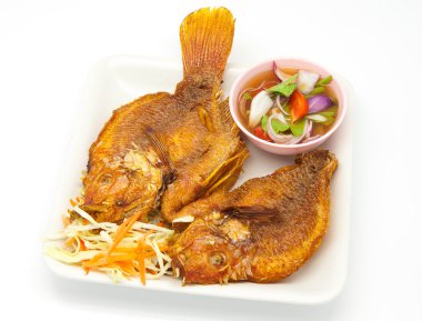 chili soslu kızarmış snapper