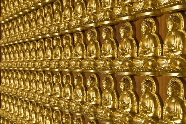 Buddha-Tempelmauer in wat-leng-noei-yi2 — Stockfoto