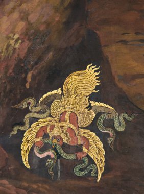 geleneksel Tay tarzı resim sanat şaheseri