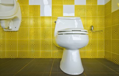 Bir banyonun iç tasarımı.