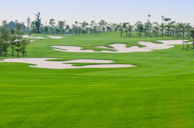 golf sahası görünümü peyzaj