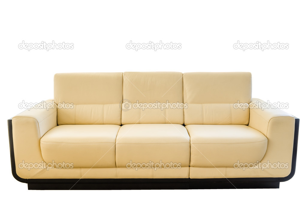 Couro Creme Branco Fotos, Modern White Leather Sofa Living Room