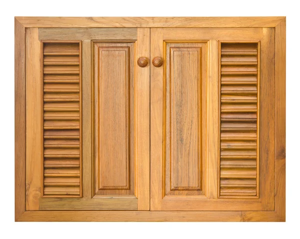 Ventanas de madera del gabinete — Foto de Stock