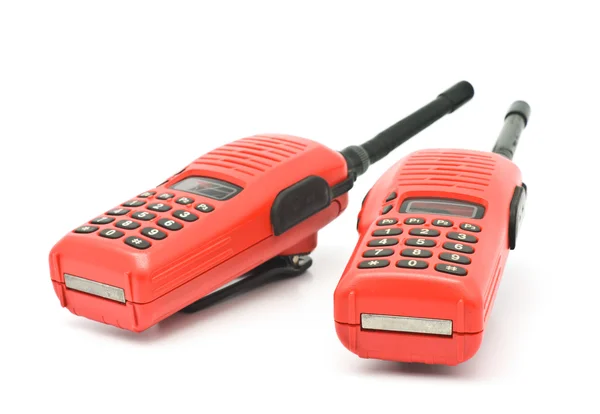 Red radio communication — Stock Photo, Image