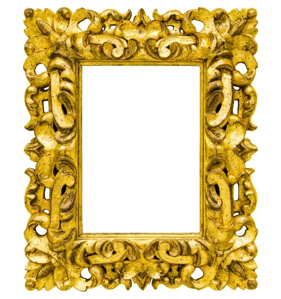 Рамка из золотой фотографии — стоковое фото