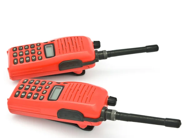 Red radio communication — Stock Photo, Image