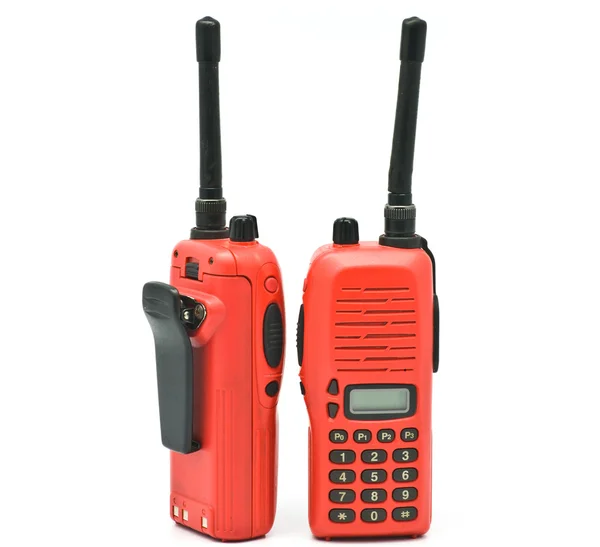 Red radio communication — Stock Photo, Image