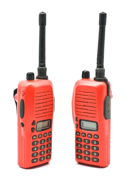 Red radio communication — Stock Photo, Image