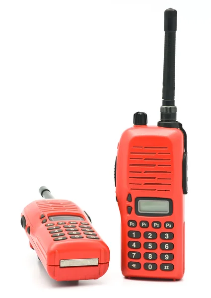 Red radio communication — Stock Photo, Image