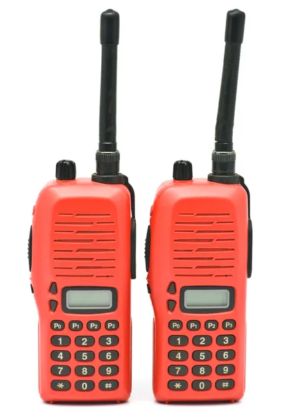 Red radio communication — Stock Photo, Image
