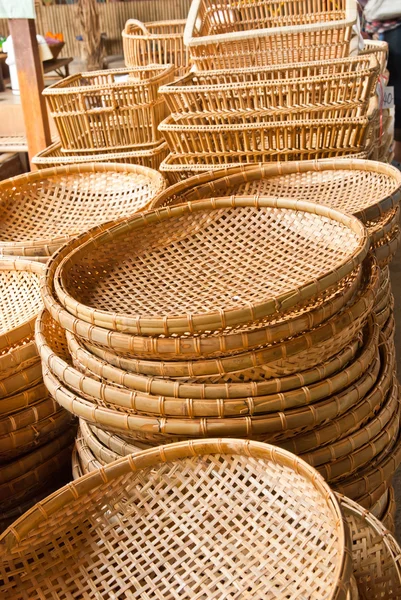 Bamboo basket — Stock Photo, Image