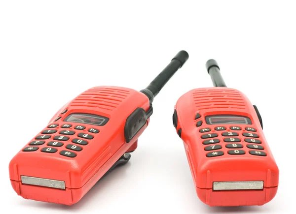 Red radio communication — Stock Photo, Image