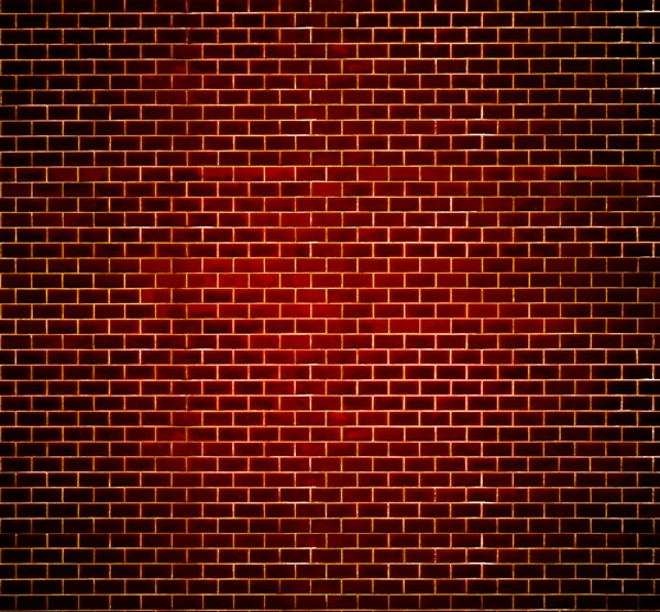Mur décoratif en brique rouge — Photo