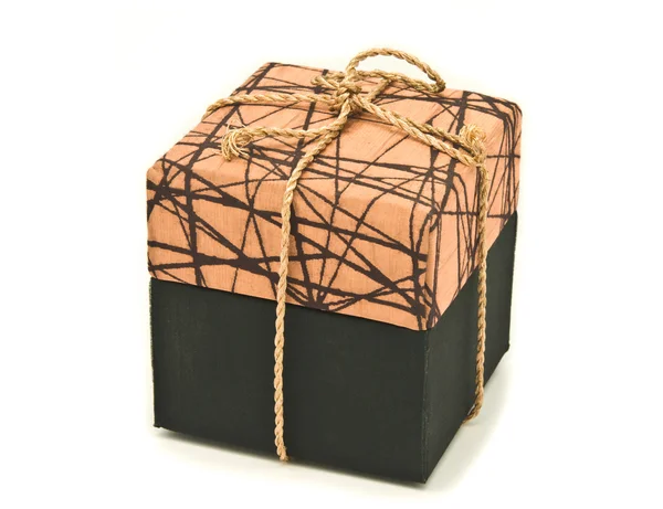 Caixa de tecido marrom — Fotografia de Stock