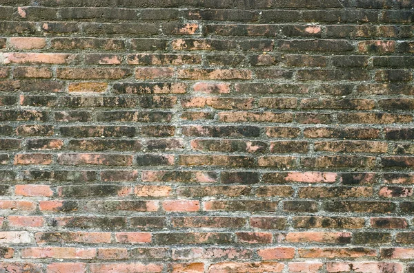 Vieux mur de briques rouges — Photo