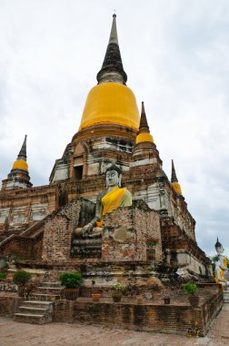 ayutthaya, Tayland'ın eski tapınakta.