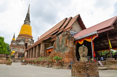 ayutthaya, Tayland'ın eski tapınakta.