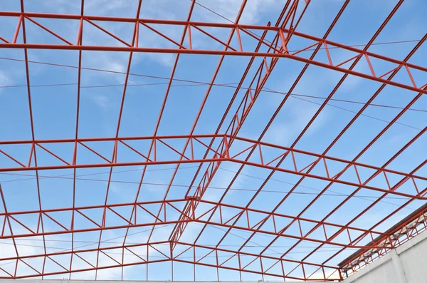 Dachstuhl aus Stahl — Stockfoto