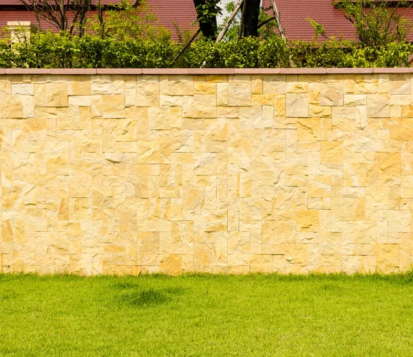 Patroonkleur van moderne stijl ontwerp decoratieve echte stenen muur — Stockfoto