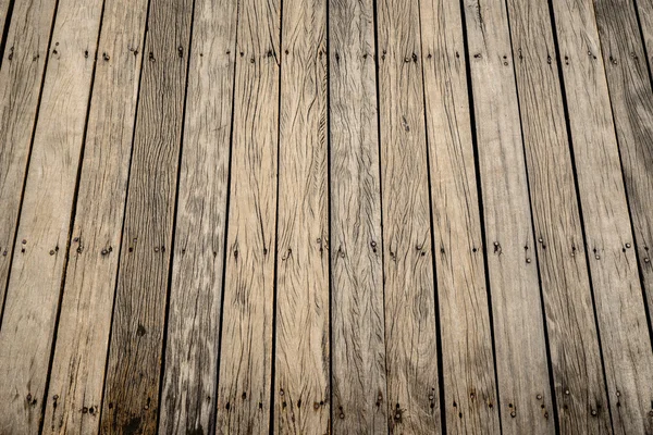 Pattern of old wooden bridge floor — Stock Photo, Image