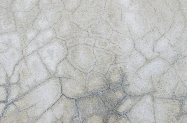 Resumo da textura do cimento rachado na parede de alvenaria branca velha — Fotografia de Stock