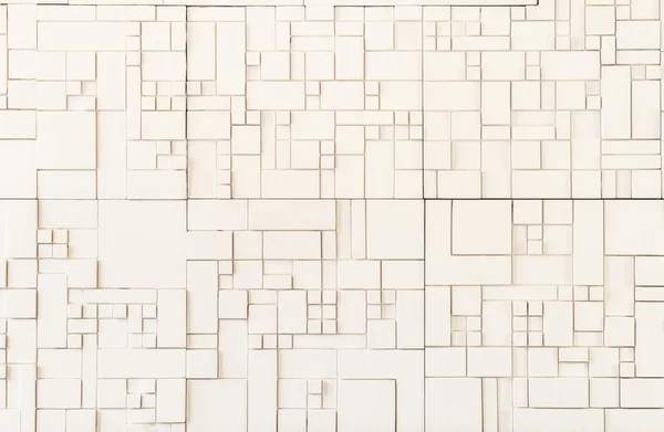 Quadratische Form der Kunststeinmauer — Stockfoto