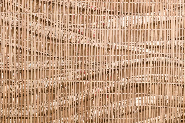 Tradycyjny Styl Tajski Wzór Natura Tło Brązowy Rzemiosło Splot Tekstury — Zdjęcie stockowe