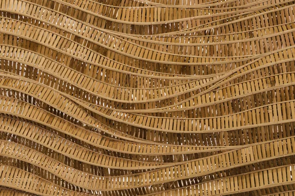 Estilo Moderno Patrón Naturaleza Fondo Onda Marrón Artesanía Tejido Textura —  Fotos de Stock