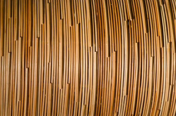 伝統的なタイ様式のパターン茶色の手芸の背景家具材料のためのテクスチャ籐の表面を織る — ストック写真
