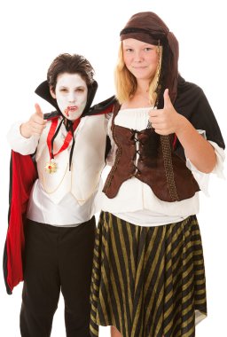 başparmak yukarıya için halloween