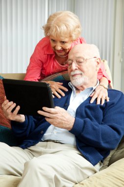 tablet pc ile üst düzey Çift